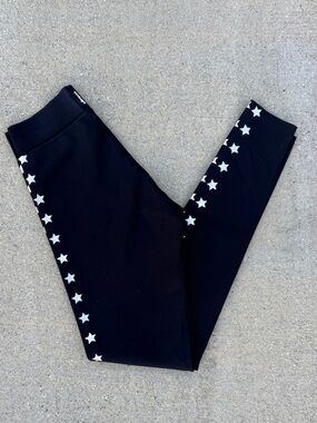 Ultracor Black Leggings with Star Graphic - XXS